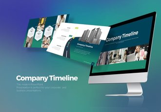 企业公司发展史时间轴keynote模板 - 顶尖PPT
