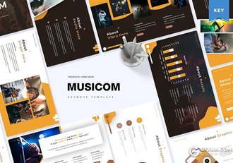 30页欧美风格演唱会活动现场策划keynote模板5种主题配色 - 顶尖PPT