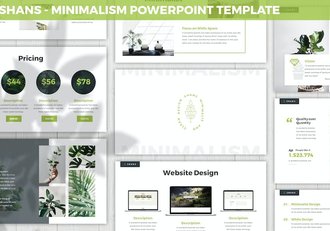 极简主义设计风格创意应用PPT模板 - 顶尖PPT