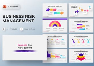 风险管理信息图形PPT模板 - 顶尖PPT