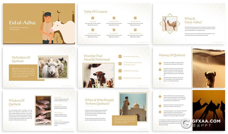 30页扁平化卡通插画牛羊养殖牛羊肉牛排工艺流程市场分析keynote模板3种配色 - 顶尖PPT