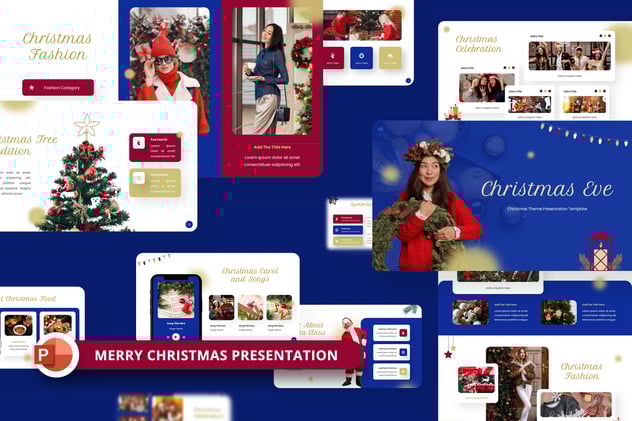 圣诞节假日演讲快乐主题营销方案PPT模板 - 顶尖PPT