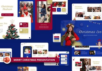 圣诞节假日演讲快乐主题营销方案PPT模板 - 顶尖PPT