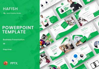 绿色大气企业合作商业计划产品展示团队介绍多用途PPT模板 - 顶尖PPT