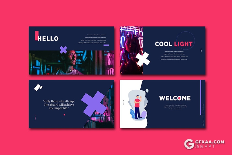 40页创意时尚商务风格业务合作卡通插画PPT模板 - 顶尖PPT