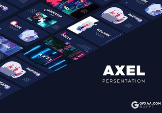 40页创意时尚商务风格业务合作卡通插画PPT模板 - 顶尖PPT