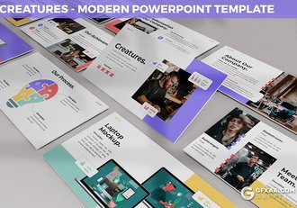 30页时尚商务企业介绍年终工作计划总结PPT模板3种主题配色 - 顶尖PPT