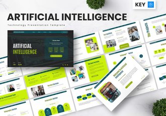 人工智能AI核心技术主题keynote模板 - 顶尖PPT