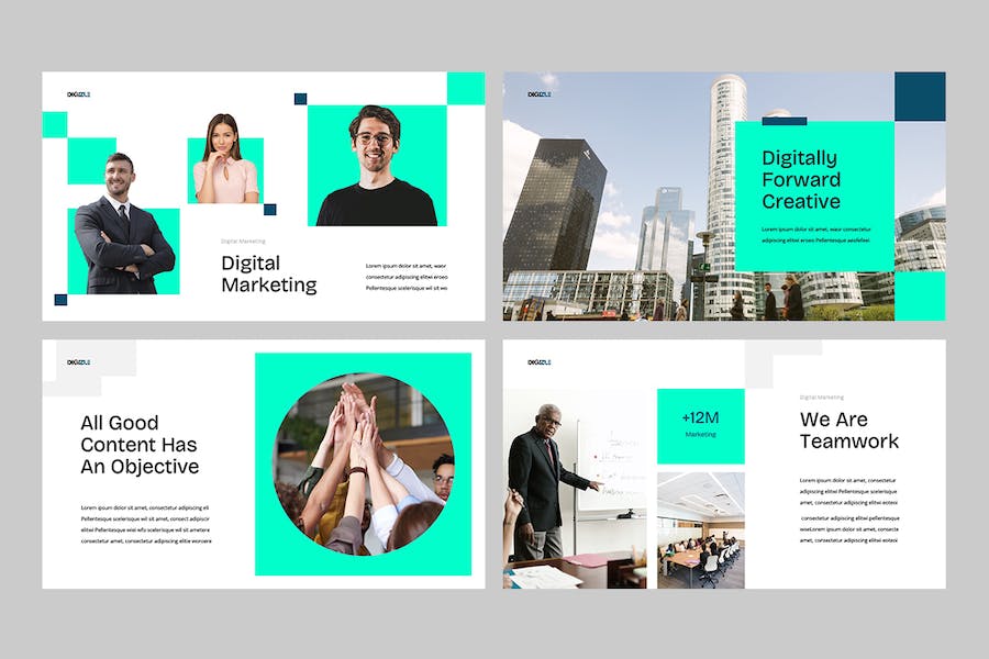 数字营销推广策略讲述Keynote模板 - 顶尖PPT