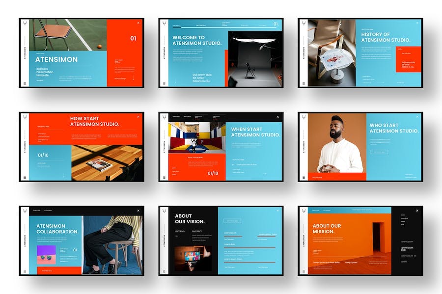 欧美商务风主题演讲展示Keynote模板 - 顶尖PPT