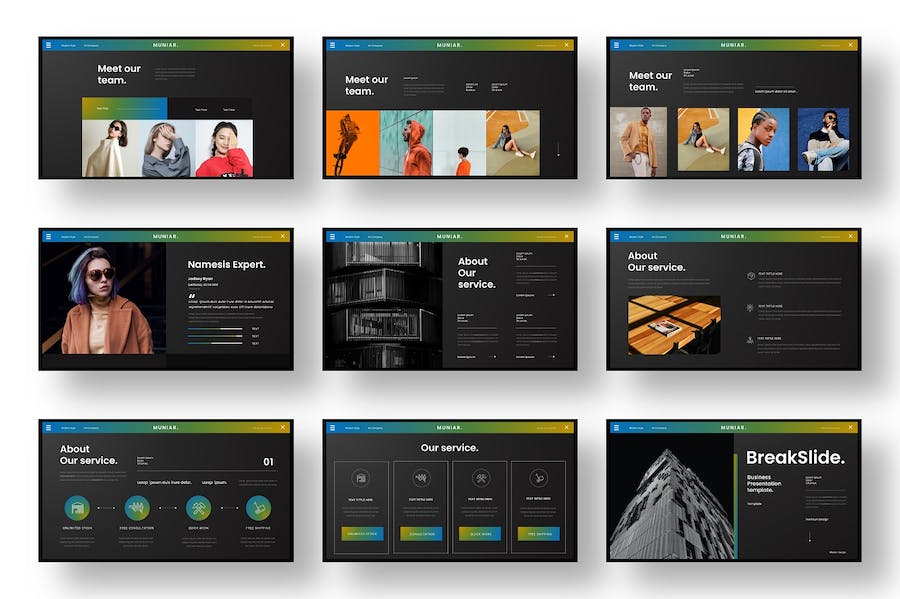 市政府公共服务项目推介宣传Keynote模板 - 顶尖PPT