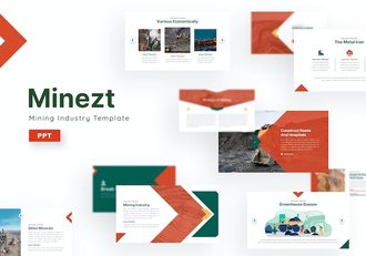 稀有金属矿产开发稀土行业PPT模板 - 顶尖PPT