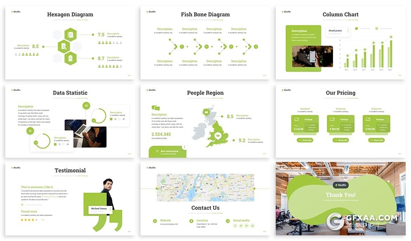 30页商务风格企业会议项目合作工作计划总结PPT模板3种配色 - 顶尖PPT