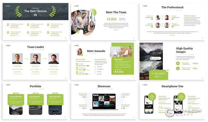 30页商务风格企业会议项目合作工作计划总结PPT模板3种配色 - 顶尖PPT