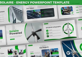 30页新能源太阳能风力发电项目宣传介绍PPT模板3种主题配色2种尺寸 - 顶尖PPT