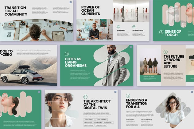 复古怀旧风格视觉设计展示PPT模板 - 顶尖PPT