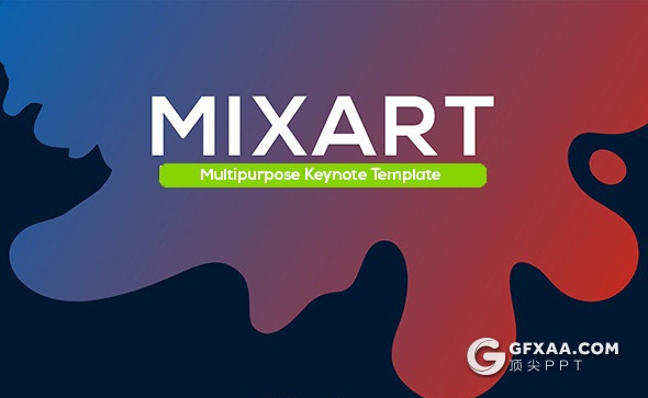 70页国外创意图形设计图片展示欧美keynote模板10种主题配色 - 顶尖PPT