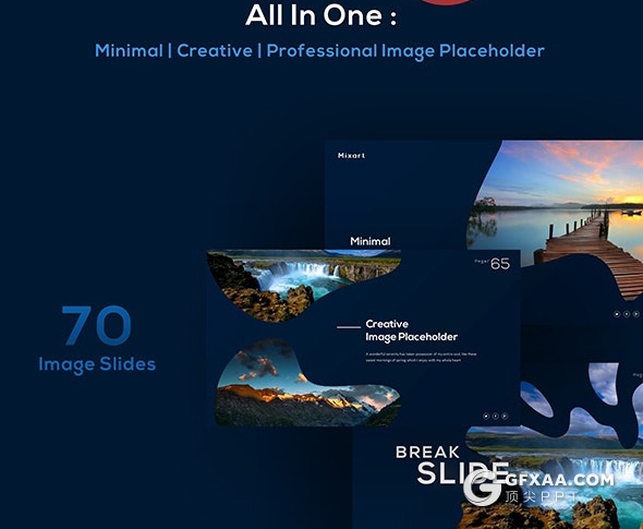 70页国外创意图形设计图片展示欧美keynote模板10种主题配色 - 顶尖PPT