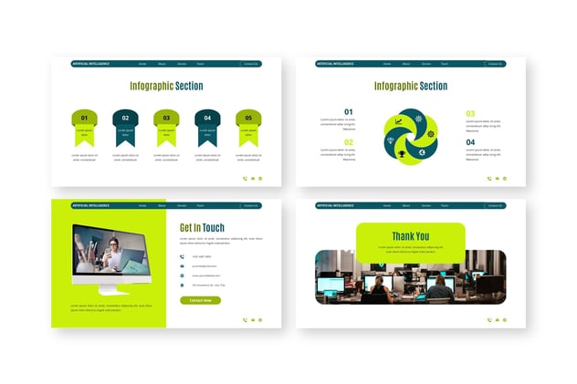 人工智能AI核心技术主题keynote模板 - 顶尖PPT