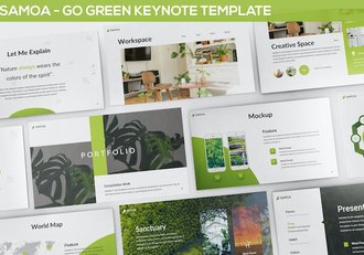 绿色环保活动宣传Keynote模板 - 顶尖PPT