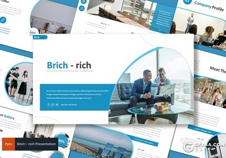 30页欧美商务风格企业介绍企业项目会议工作总结PPT模板5种主题配色 - 顶尖PPT