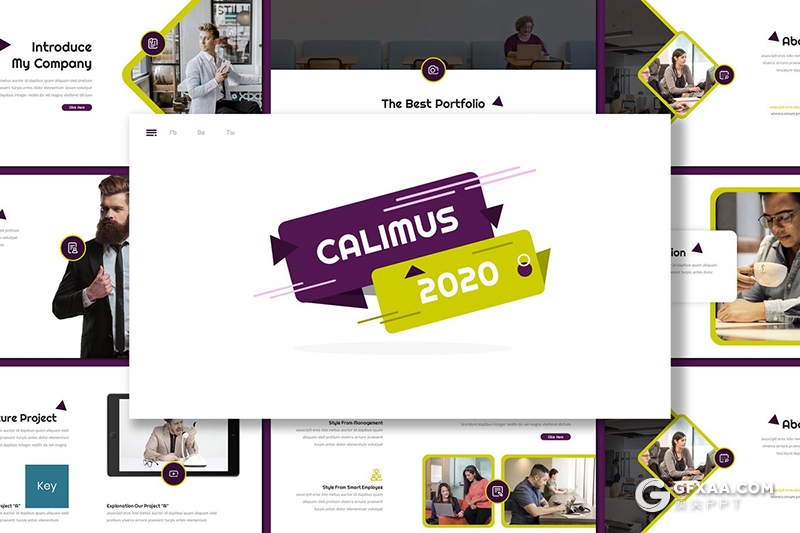 30页欧美商务风格企业团队介绍工作总结年终计划keynote模板5种主题配色 - 顶尖PPT