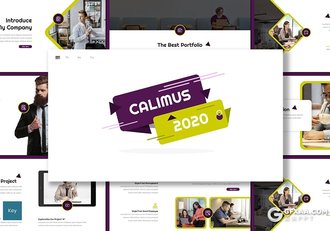 30页欧美商务风格企业团队介绍工作总结年终计划keynote模板5种主题配色 - 顶尖PPT