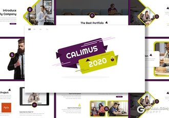 30页欧美商务风格企业团队介绍工作总结年终计划PPT模板5种主题配色 - 顶尖PPT