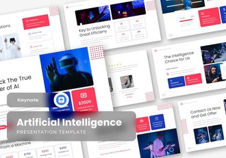 AI人工智能产品发布展示keynte模板 - 顶尖PPT