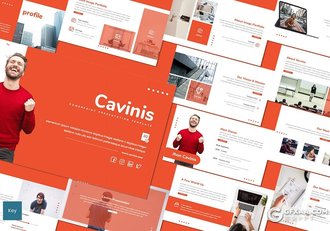 30页扁平化商务风格企业工作汇报多用途keynote模板5种主题配色 - 顶尖PPT