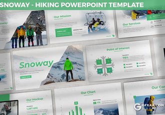 30页户外滑雪运动项目介绍展示PPT模板3种主题配色 - 顶尖PPT