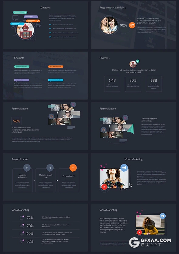 30页数字营销商务数据信息图形keynote模板 - 顶尖PPT