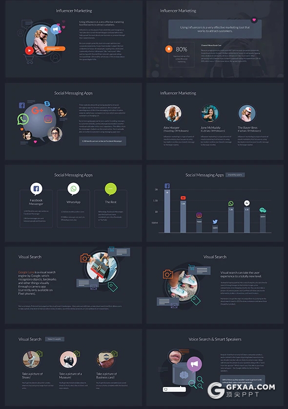 30页数字营销商务数据信息图形keynote模板 - 顶尖PPT