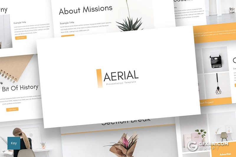 30页扁平化室内设计团队项目介绍宣传keynote模板5种主题配色 - 顶尖PPT