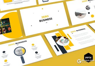 30页国外商务风格企业工作计划总结多用途PPT模板5种主题配色 - 顶尖PPT