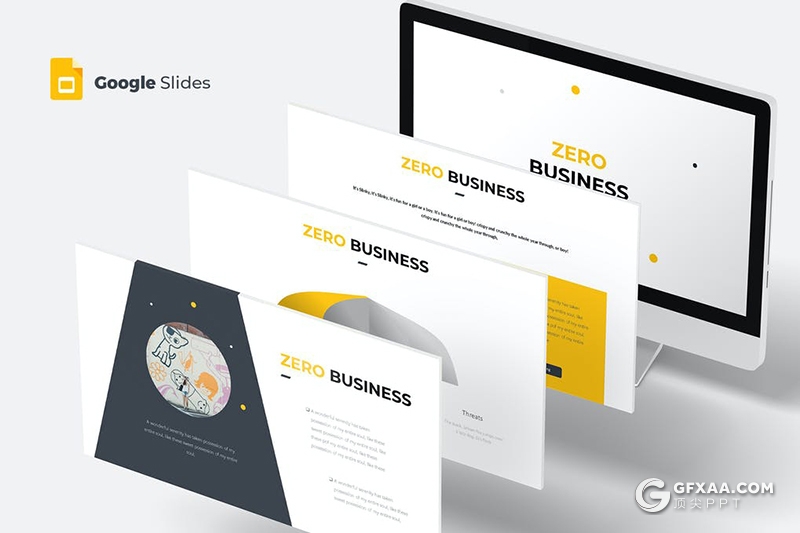 30页国外商务风格企业工作计划总结多用途Google slides模板5种主题配色 - 顶尖PPT