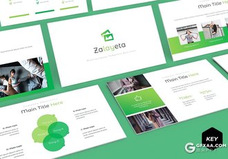 30页简约渐变色商务团队展示工作计划keynote模板5种主题配色 - 顶尖PPT