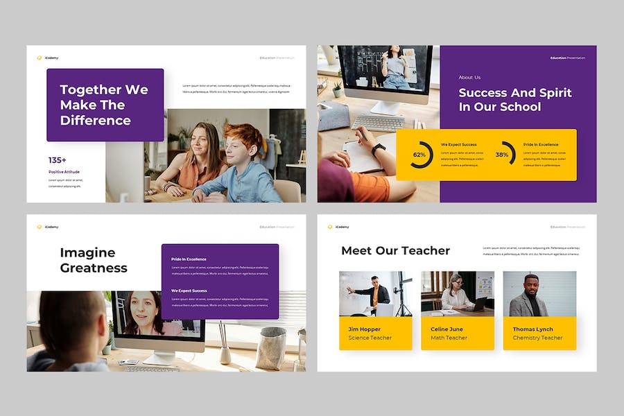 在线教育培训课程学习平台PPT模板 - 顶尖PPT