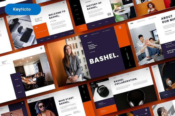 创意摄影作品集商务展示Keynote模板 - 顶尖PPT