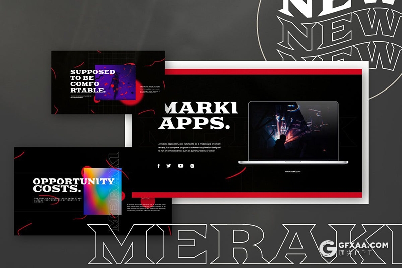 30页欧美时尚杂志风格PPT模板 - 顶尖PPT