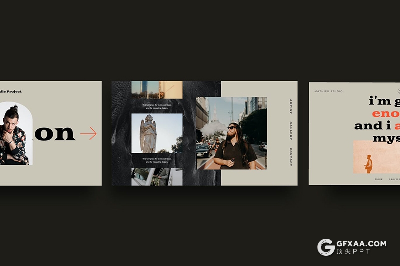 30页复古风格欧美时尚流行杂志PPT模板 - 顶尖PPT