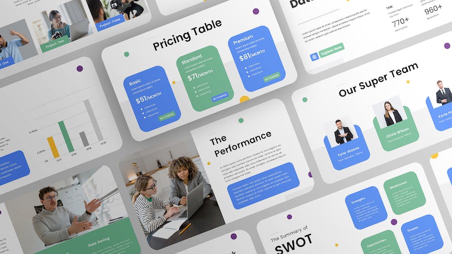 现代商务企业公司简介宣传PPT模板 - 顶尖PPT
