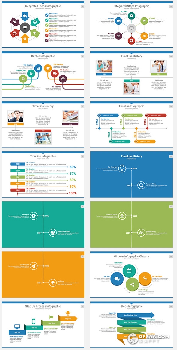 200多页国外商务通用ppt企业公司介绍工作计划总结项目介绍ppt商务信息图形设计智能图表ppt模板20种配色3种尺寸 - 顶尖PPT