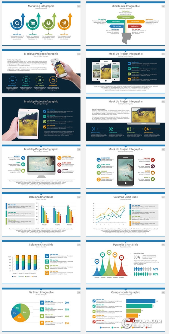 200多页国外商务通用ppt企业公司介绍工作计划总结项目介绍ppt商务信息图形设计智能图表ppt模板20种配色3种尺寸 - 顶尖PPT