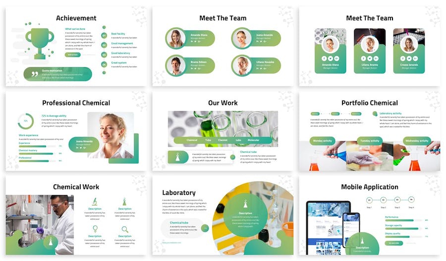 化学药房医药知识展示方案PPT模板 - 顶尖PPT