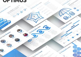 70页国外创意商务图形设计PPT模板12种主题配色可编辑PPT图形模板 - 顶尖PPT