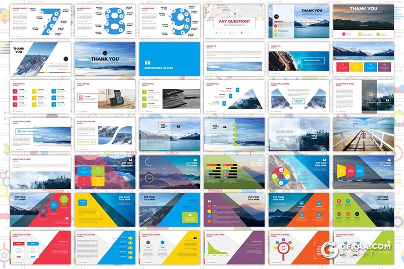 300页国外高端商务企业宣传介绍工作计划总结ppt商务数据信息图形图表PPT模板世界各国地图PPT图形模板10种主题配色 - 顶尖PPT