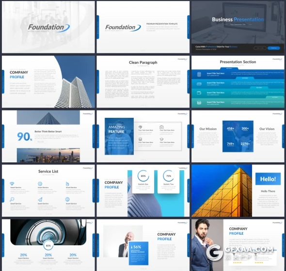 60页高品质国外商务企业宣传项目合作PPT模板年终计划工作总结PPT模板11种主题配色 - 顶尖PPT