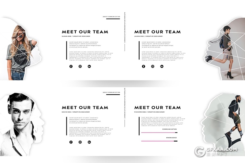 102页简约创意微立体图片剪影国外多用途PPT模板 - 顶尖PPT