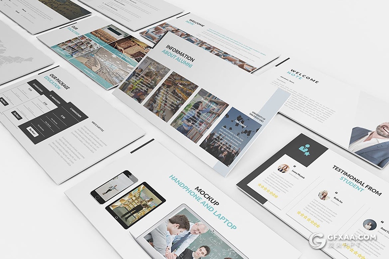 90页大学宣传介绍教育培训主题keynote模板 - 顶尖PPT